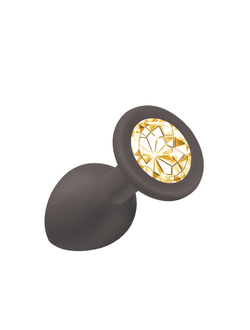 АНАЛЬНАЯ ПРОБКА EMOTIONS CUTIE SMALL BLACK GOLDEN CRYSTALL