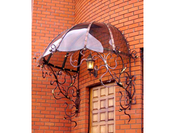 Козырек кованый фото - Арт 08