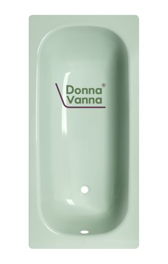 Ванна стальная ВИЗ &quot;Donna Vanna&quot; зеленая мята, с антибактериальным покрытием,с опорной подставки,170x70x40 см.