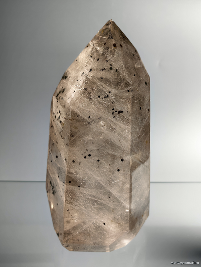 Горный хрусталь с включениями хлорита, гематита и рутила. Мадагаскар. 205*120*100мм. (ААА)