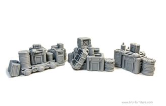 Space hangar barricades (PAINTED)