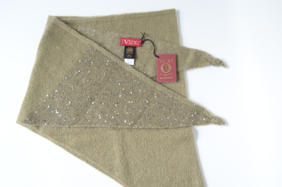 Шарф платок оливкового цвета Визио Италия