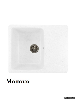 Мойки из искусственного мрамора MIXLINE ML-GM26 с крылом 470*580*190мм