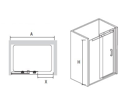 Душевая дверь RGW PA-13, размеры: 1700х1950