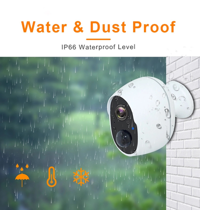 Автономная беспроводная Wi-Fi  IP камера 1080P с аккумулятором