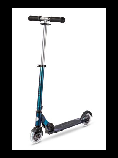 Самокат Micro Sprite жемчужно-зелёный LED