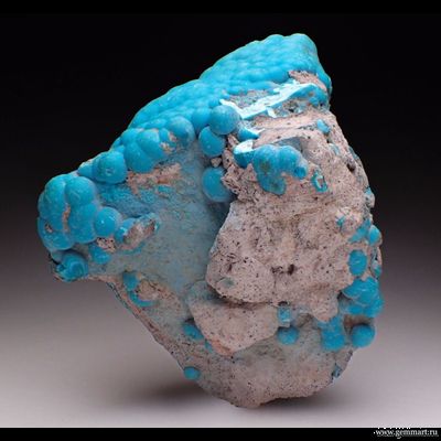 Хризаколла на породе. 70*65*47мм. Конго.