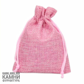 МЕШОЧКИ ИЗ ИСКУССТВЕННОГО ЛЬНА 9*12 см, цвет в ассортименте, цена за штуку