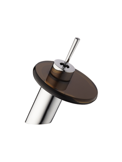 416 Смеситель для раковины D112416 шар. 40мм, водопад, стекло (латунь) 112416