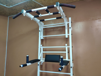 Шведская стенка 3 в 1 с рукоходом "Профессионал"