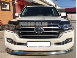 Защита переднего бампера d76 для Toyota Land Cruiser 200 (2015-2018)