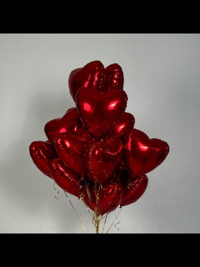 15 шаров в виде сердца