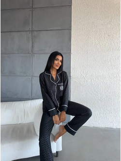 Пижама женская цвет черный