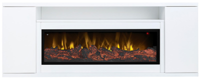 Линейный электрокамин Bergen WT с очагом Beverly 1000