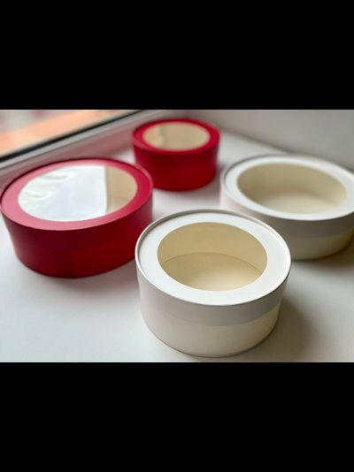 Коробка круглая для зефира, печенья с/о (золото), Д200*70мм