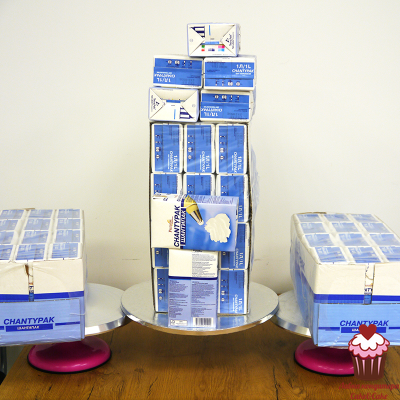 Поднос для торта D 25 см толщина 11 мм, Серебро