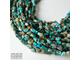 Хризоколла яркая галтовка 7-12,4х5,6-8 мм, цена за нить 19 см
