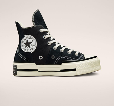 Кеды Converse Chuck 70 Plus черные высокие на платформе