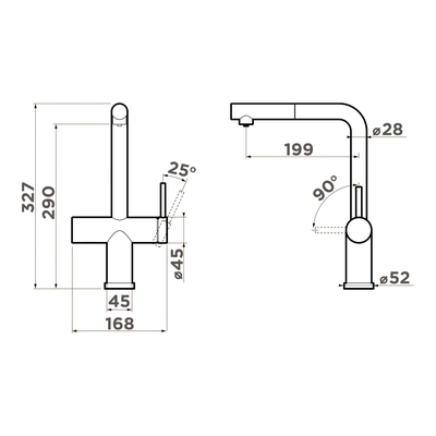 Смеситель OMOIKIRI KARATSU-S