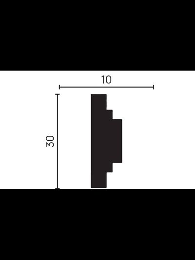 Молдинг Decor Dizain DD623, дюрополимерный, влагостойкий, под покраску, длина 2 м