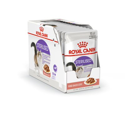 Royal Canin (Роял Канин)  Sterilised Влажный корм (пауч) для стерилизованных кошек, кусочки  в соусе, 85 г