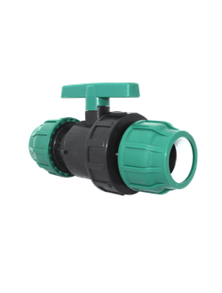 Кран шаровый ПЭ POELSAN на ПНД трубу 20 25 32 40 50 63