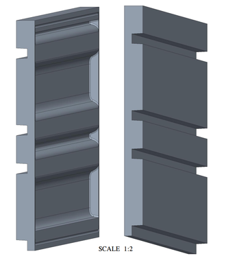 Декоративная панель гибкая W119F BAR MIX
