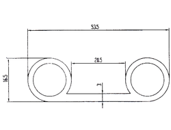 B-образный Уплотнитель  B-2D16L53