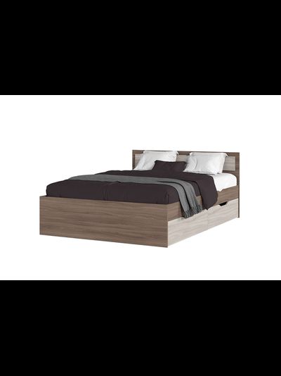 Гармония Кровать с ящиками КР 605 (1400) Ясень шимо темный/Ясень шимо светлый (с настилом)