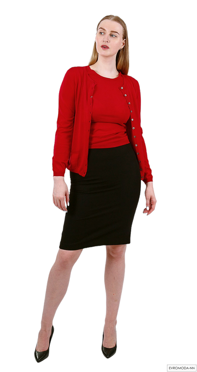 Юбка черная Linea Cinque Италия 30/21222 (р. 48/ 50 RU)