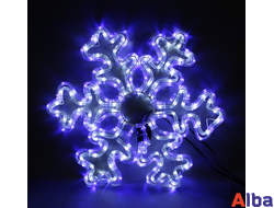 Снежинка уличная D50 сине-белай