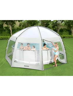 Круглый купол для бассейна "Bestway" #58612 размер: 600x600x295см