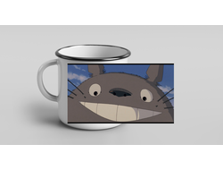Кружка металлическая эмалированная Мой сосед Тоторо, Totoro №1
