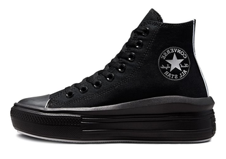 Converse Move All Black высокие на платформе