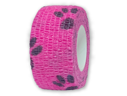 Бандажный эластичный бинт - фиолетовые лапки (2,5 см)