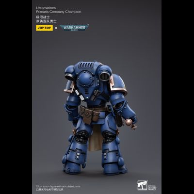 Примарис-чемпион Ультрамаринов (Warhammer 40k) - КОЛЛЕКЦИОННАЯ ФИГУРКА 1/18 Ultramarines Primaris Company Champion (JT3266) - JOYTOY