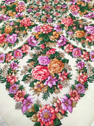 Павловопосадский платок Озарение 1957-2