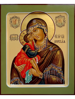 Донская. Икона Пресвятой Божией Матери. Рукописная икона.