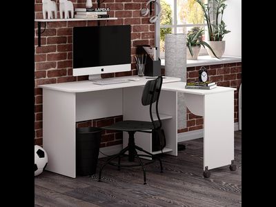 Стол письменный ПС-03 (1230*749*591мм), белый