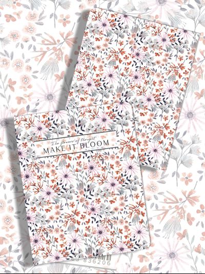 Тетради с Цветами 5 дизайнов - 24 листа