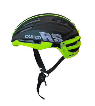 Велосипедный шлем CASCO SPEEDairo RS black-neon yellow с визором