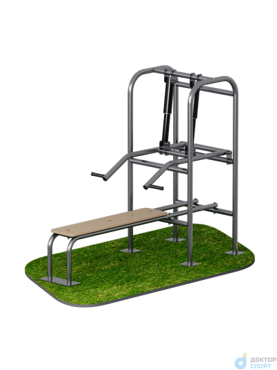 Уличный тренажер для жима лежа