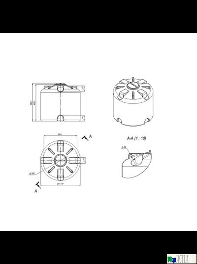 Емкость Экопром TR 3000 л черная