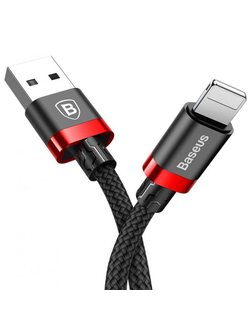 USB Cable Baseus Kevlar Lightning (CALKLF-B19) Black\Red 1m