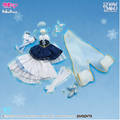 Одежда для куклы Мику Хацунэ (Cloth Dollfie Dream Hatsune Miku Glowing Snow Set)