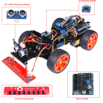 Remote Control Robot Smart Car Kit V2.0 for Arduino Uno R3