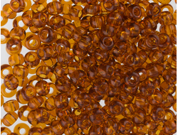 БИСЕР PRECIOSA 10/0 - 50г - 10090 ПРОЗРАЧНЫЙ ГЛЯНЦЕВЫЙ КОРИЧНЕВЫЙ