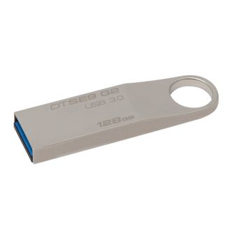 Флеш-память Kingston DataTraveler SE9 G2, 128Gb, USB 3.0, металл, DTSE9G2/128GB