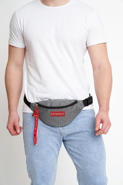 Сумка на пояс Optimum Mini RL, серая