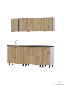 КГ-1 Дуб золотой 2 м кухонный гарнитур